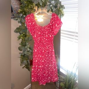 Jessica Simpson pink & white floral summer dress